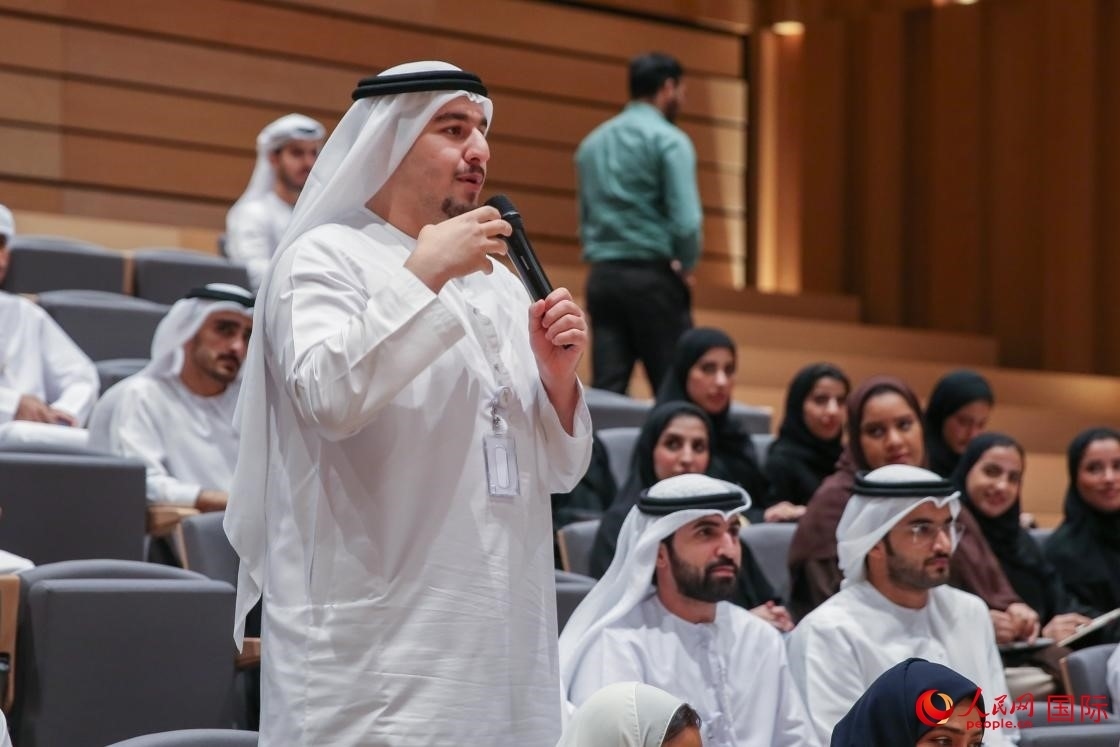 觀眾提問(wèn)。人民網(wǎng) 塔里克·易卜拉欣攝