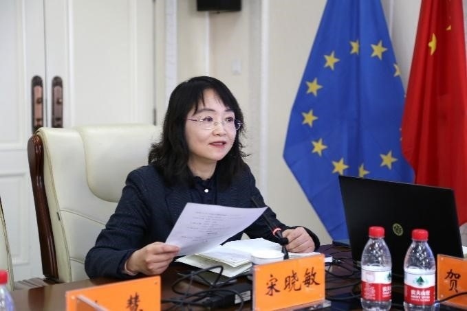 中國社會(huì)科學(xué)院歐洲研究所《歐洲研究》總編輯、中國歐洲學(xué)會(huì)秘書長宋曉敏教授主持研討會(huì)。吳迪攝