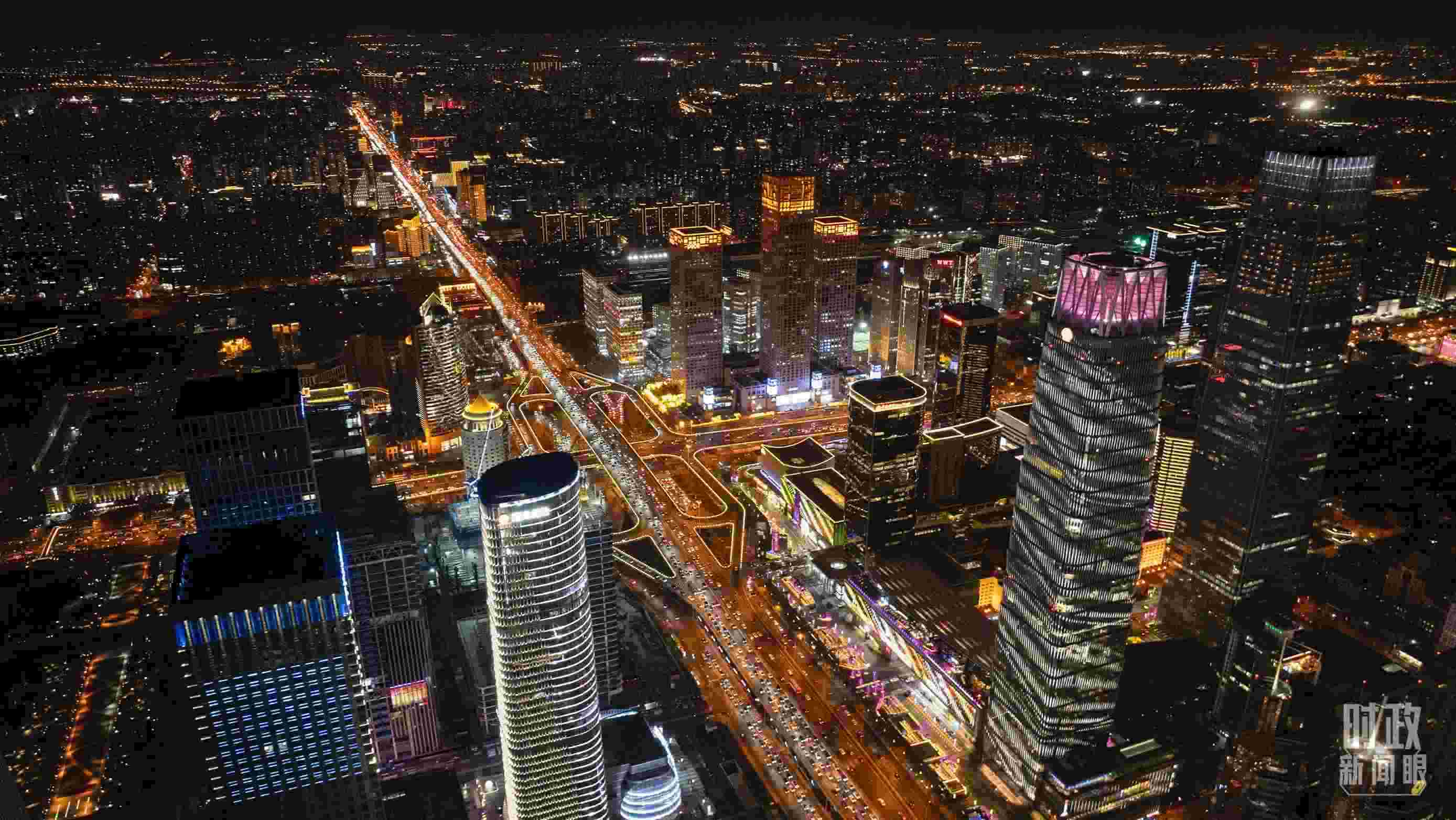 △北京CBD（中央商務(wù)區(qū)）。（總臺記者郭增浩拍攝）