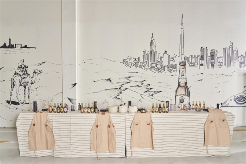 工廠內(nèi)設(shè)有互動(dòng)區(qū)，參觀訪客可以親手制作麥芽飲料，受訪對(duì)象供圖