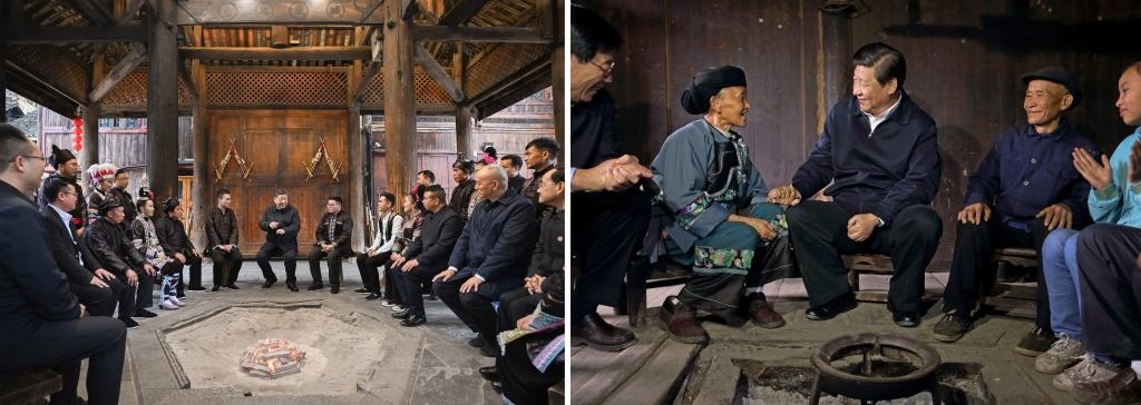 左圖由新華社記者謝環(huán)馳拍攝；右圖由新華社記者蘭紅光拍攝。