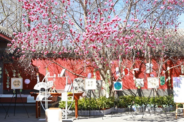 翰墨書韻展區(qū)的書法展品。府學(xué)胡同小學(xué)供圖