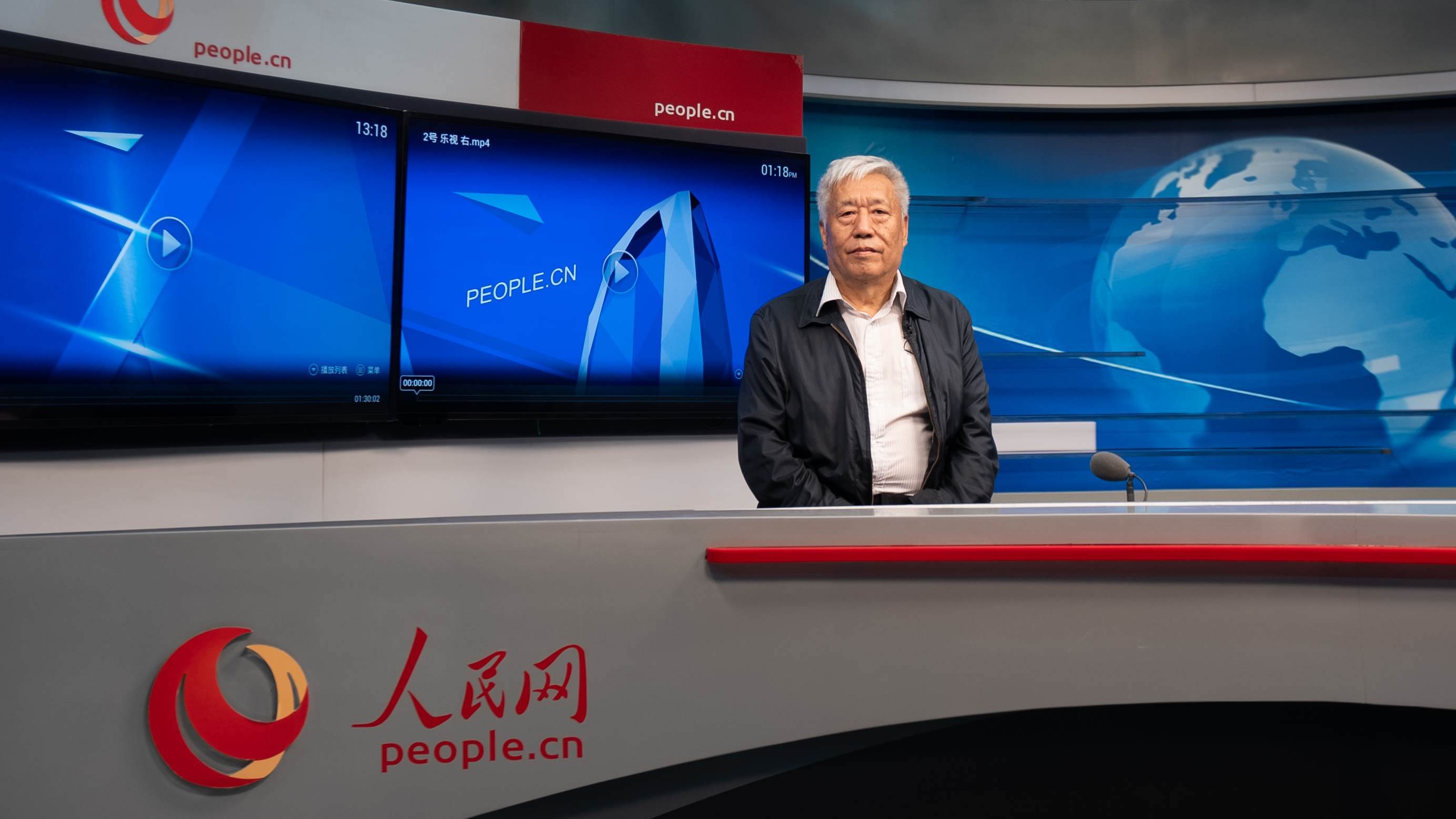 中國地震局地球物理研究所原副所長、研究員高孟潭作客人民網(wǎng)。人民網(wǎng)記者 葛泰佚攝