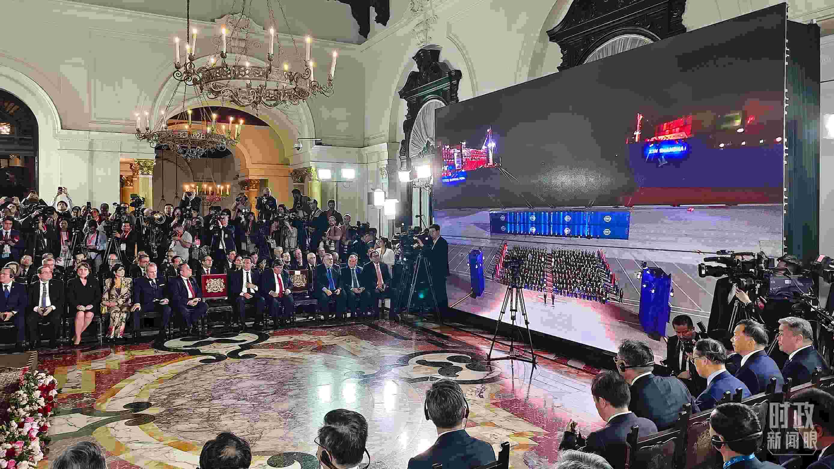 錢(qián)凱港開(kāi)港儀式現(xiàn)場(chǎng)。（總臺(tái)央視記者韓銳拍攝）