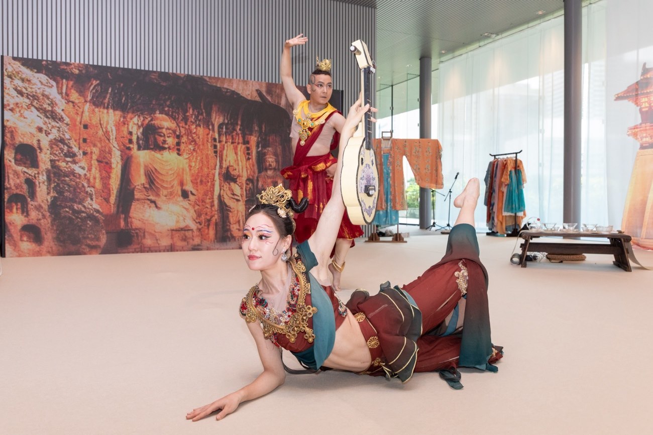 《龍門金剛》舞蹈。中國駐大阪旅游辦事處供圖